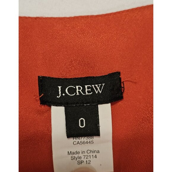 J Crew Elinor Dress Linen Blend Women's Size 0 Boho Summer Spring - Picture 3 of 9